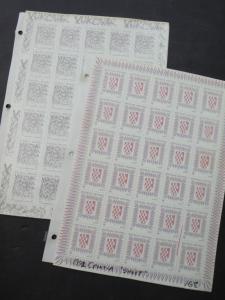 EDW1949SELL : CROATIA Very clean all VF MNH grouping of Cplt sets Scott Cat $643