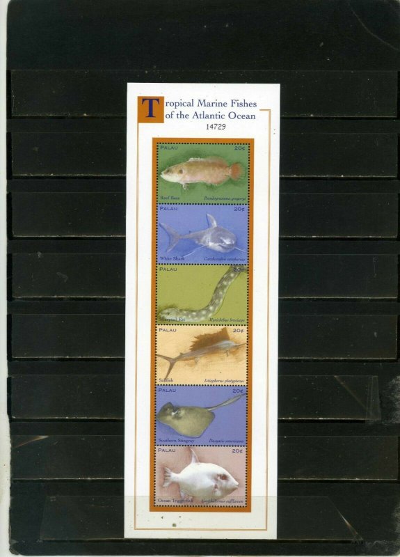 PALAU 2004 FISH & MARINE LIFE SHEET OF 6 STAMPS MNH 