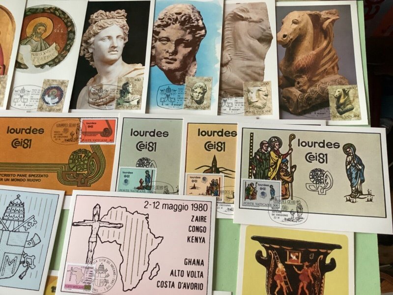 Vatican postal postcards  21 items Ref A2017