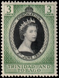 ✔️ TRINIDAD & TOBAGO 1953 - CORONATION - SC.  84 MNH ** [5CW2]