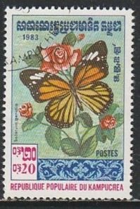 1983 Cambodia - Sc 386 - used VF - 1 single - Butterfly