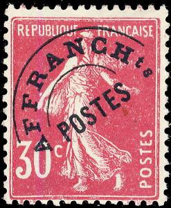 FRANCE - 1925 - Yv. Préo 59 30c Rose Semeuse Neuf *