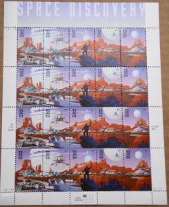 1998 sheet Space Discovery Sc# 3238-3242