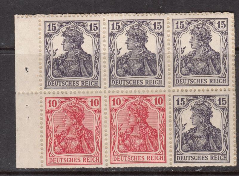 Germany #100c Very Fine Never Hinged Booklet Pane