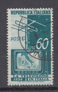 J44003 JL Stamps 1954 italy set used #650 tv