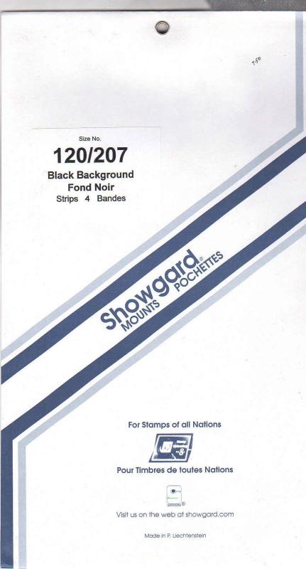 3 Showgard Black 120 high / 207 long Ameripex Presential Series