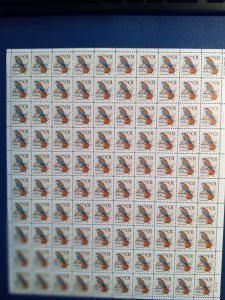 US# 2477 - American Kestrel, Sheet of 100 @ .01 (no cent sign) (1995)