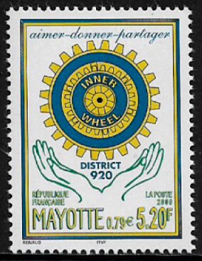 Mayotte #135 MNH Stamp - Rotary International