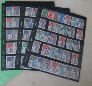 GB 1935 KGV Silver Jubilee Completed 249 stamps MNH - offer