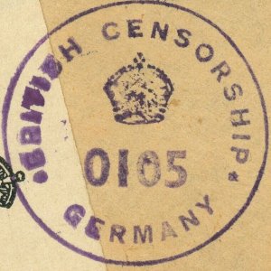 Germany Dusseldorf British Zone 1947 Censor Examined Postmark Cover to USA