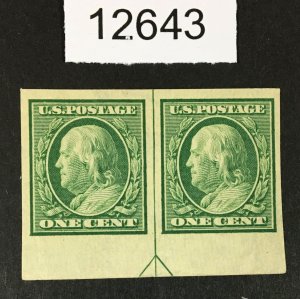 MOMEN: US STAMPS # 343 MINT OG NH ARROW PAIR XF LOT #12643