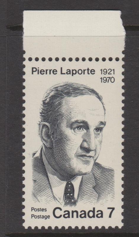 Canada 1971 7c Laporte Sc# 555 MNH Marginal Single