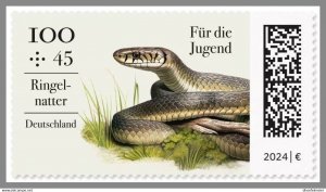 Stamps Germany 2024 MNH** - Reptiles - Snake,