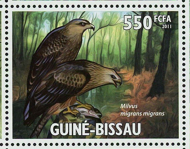 Raptors Birds Stamp Buteo Cirsoetus Gallicus S/S MNH #5266-5271