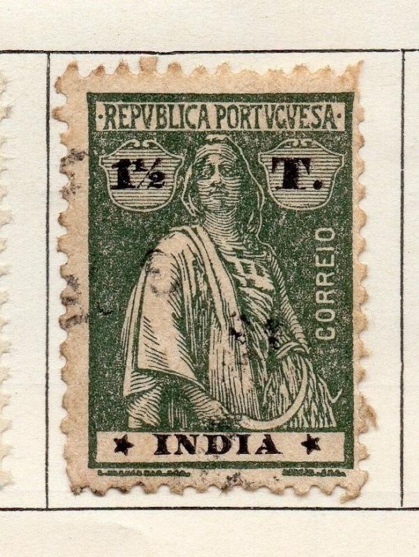 Portuguese India 1933-34 Early Issue Fine Used 1.5T. 125535
