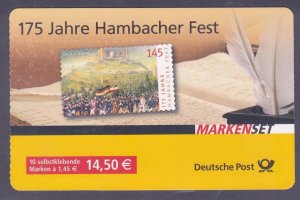 Germany 2444a MNH 2007 Hambacher Fest 175th Anniversary Self-Adhesive Booklet