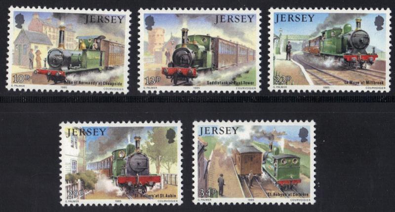 Jersey  1985  MNH  Western railway   complete