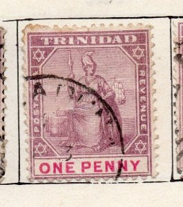 Trinidad 1896 Early Issue Fine Used 1d. NW-255754