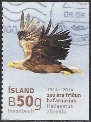 Iceland 1327 Used - ‭‭‭Protection for White-Tailed Eagle, Centenary