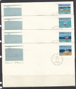 Canada Scott 1063-6 FDC - Canadian Lighthouses