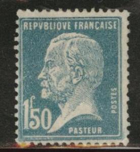 France Scott 196 MH* 1.50 fr Pasteur stamp 1923-1926 CV$4