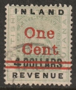 British Guiana 1890 Sc 151 used type I (small 4)
