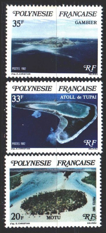 French polynesia. 1982. 359-61. Tourism, islands. MNH.