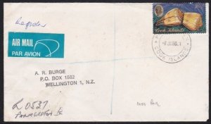 COOK IS 1968 Registered cover to New Zealand ex PALMERSTON - ..............A8323