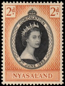 ✔️ NYASALAND 1953 - CORONATION - SC.  96 MNH ** [5CW2]