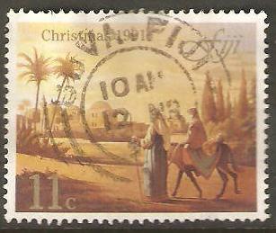 Fiji Used Sc 649 Christmas 1991