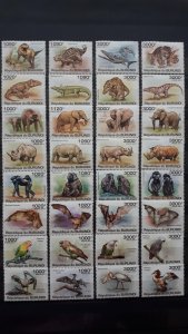 Burundi 2011. - LOT Fauna - animals ** MNH 8 complete sets (perforated)