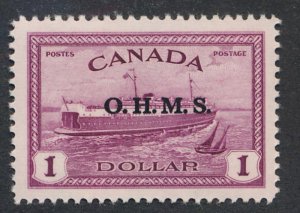 CANADA O10 MINT VF LH OHMS OVERPRINT OFFICIAL