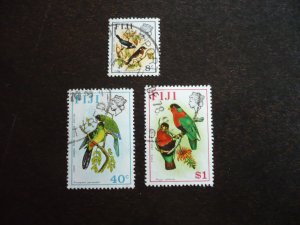 Stamps - Fiji - Scott# 311b,317b,319b - Used Part Set of 3 Stamps