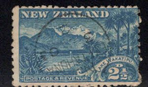 New Zealand Scott 111 Used Lake Wakatipu, Mt. Earnslaw stamp CV$7