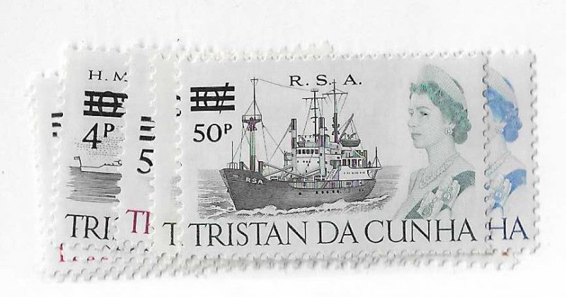 Tristan da Cunha Sc #141-152 complete of 12 NH VF