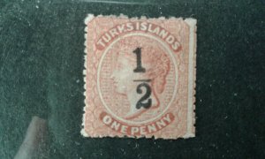 Turks Isl #9 mint hinged e204 8127