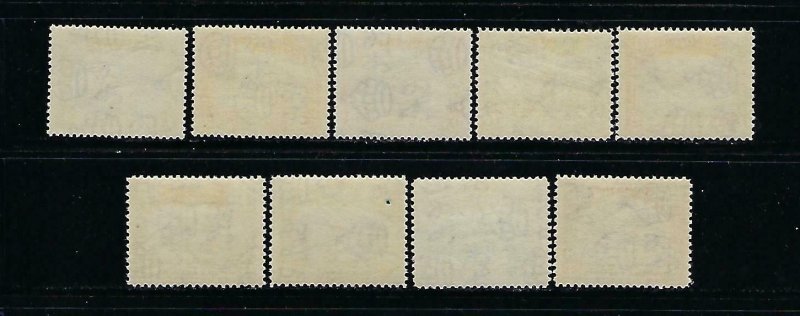 TRINIDAD & TOBAGO SCOTT #34-42 1935-37 PICTORIALS-  MINT EXTRA  LIGHT HINGED