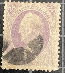 US Stamps - SC# 153 - Used - Wedge Cancel - SCV = $225.00