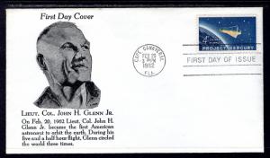US 1193 Project Mercury 1st Orbits U/A FDC