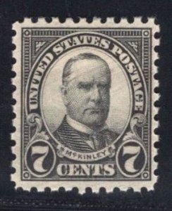 MOMEN: US STAMPS #588 7c MINT OG H LOT #78386-8