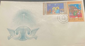 A) 1982, CHILE, FDC, CHRISTMAS, XF 