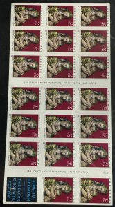 US 1998 32c Holiday Madonna and Child #3244a bklet of 20