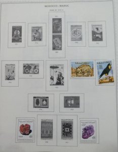 EDW1949SELL : MOROCCO Interesting Mint & Used collection on album pages.