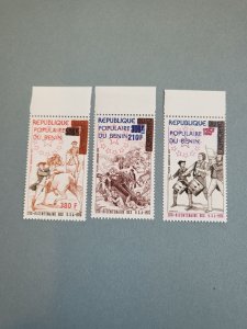 Stamps Benin Scott #C247-49 nh