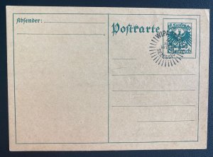 1933 Vienna Austria Postal Stationery Postcard Cover WIPA Exhibition