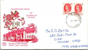 Australia FDC 1965 - Elizabethan Series, Parliament House Canberra - F31047