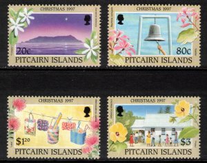 PITCAIRN ISLANDS 1997 Christmas; Scott 475-78; MNH