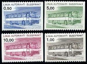 HERRICKSTAMP FINLAND Sc.# Q14-17 1981 Bus Mint NH