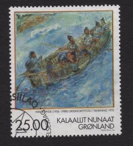 Greenland  #341  1998  used  painting  Lynge   25k