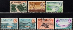 Rhodesia & Nyasaland - 1960 Kariba Hydro-Electric Scheme Set Used SG 32-37 & 35a